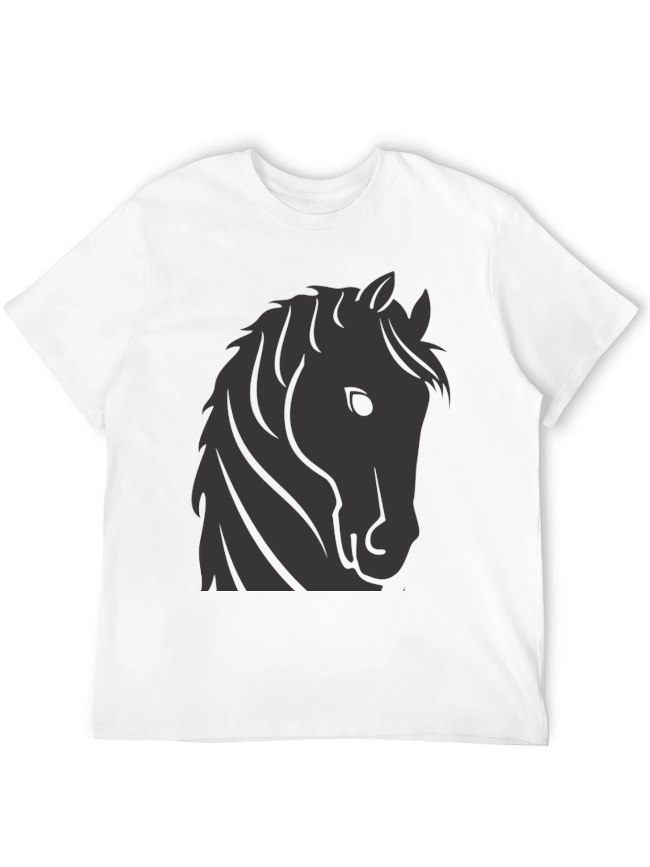 Horse Graphic Tee - Stylish Black T-Shirt