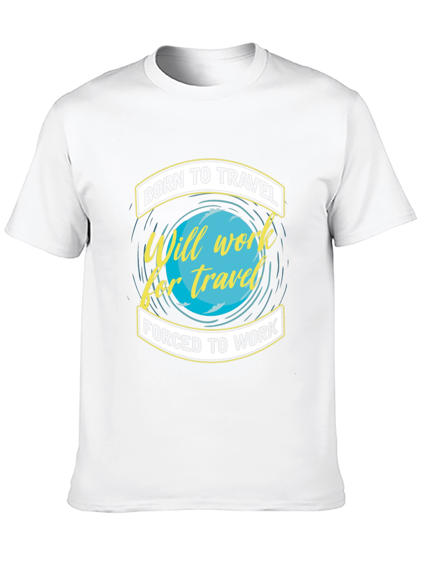 Born To Travel Black Graphic T-Shirt
