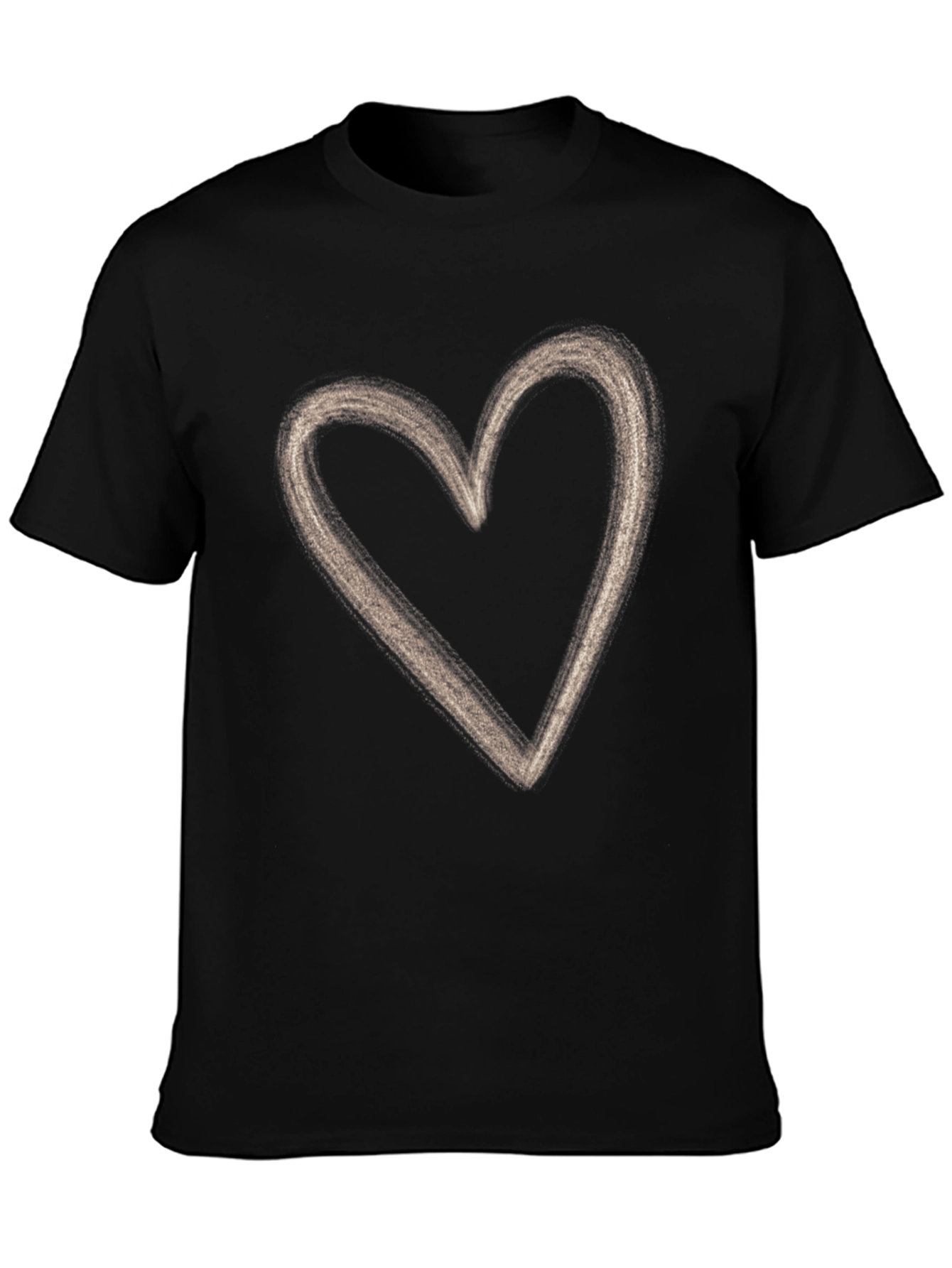 Heart Graphic Black T-Shirt