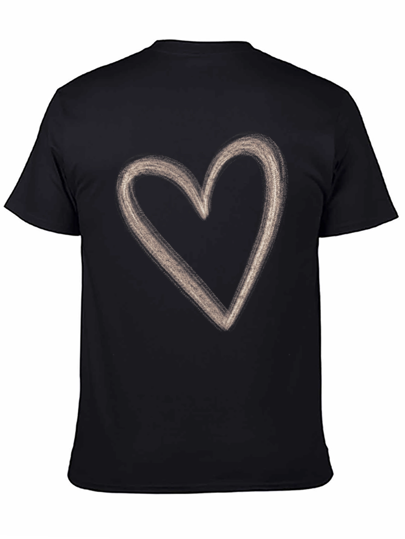 Heart Graphic Black T-Shirt