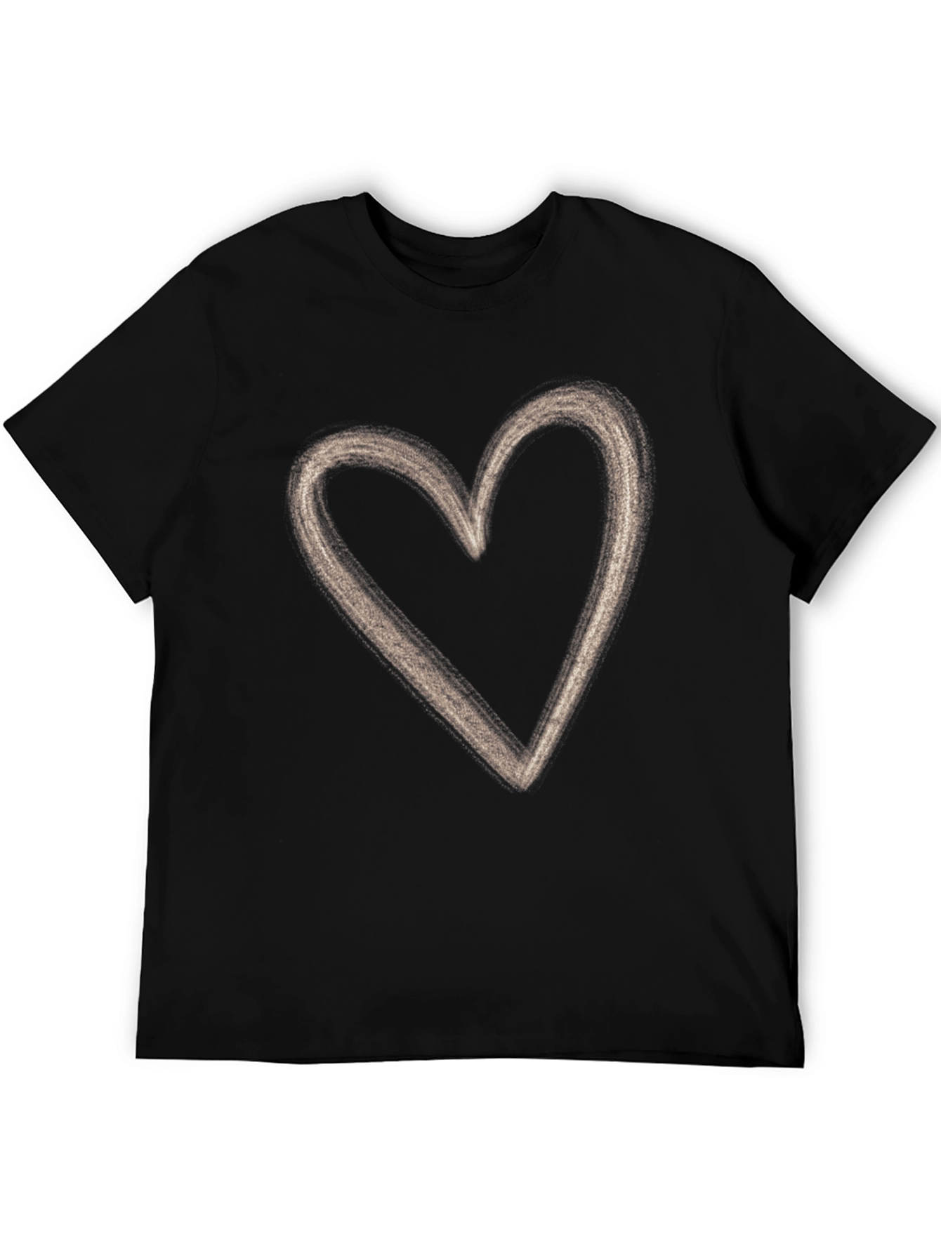 Heart Graphic Black T-Shirt