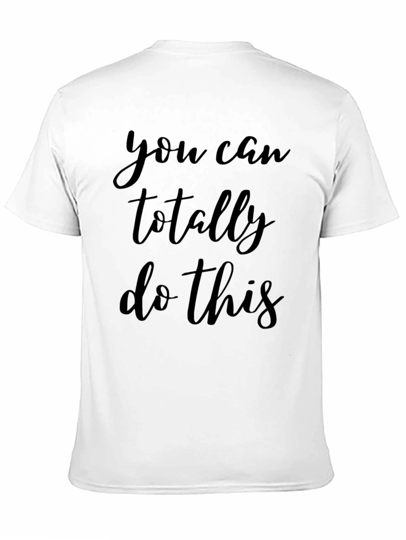 Motivational Black T-Shirt - You Can Do This!