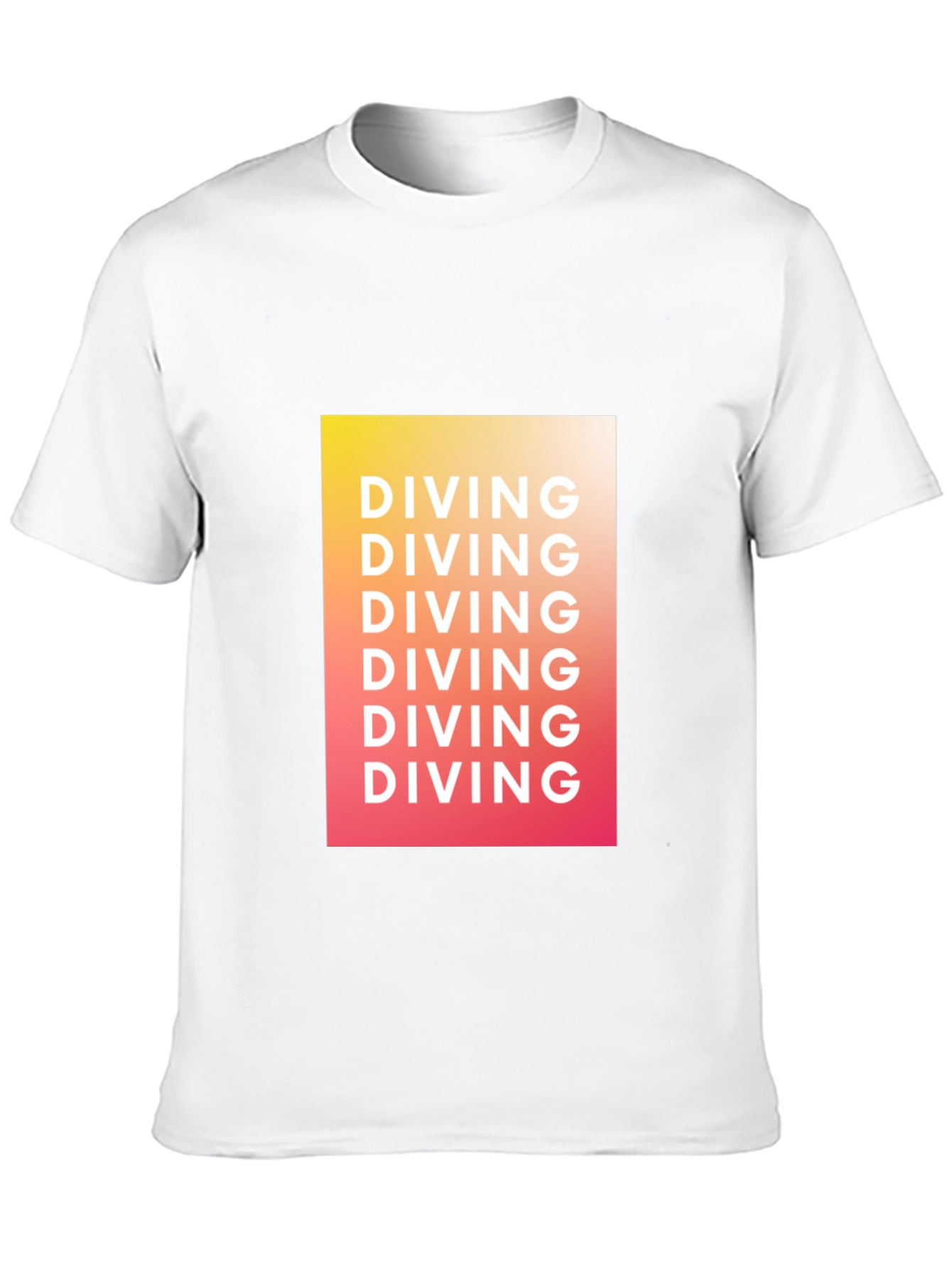 Diving Graphic Tee - Gradient Black T-Shirt