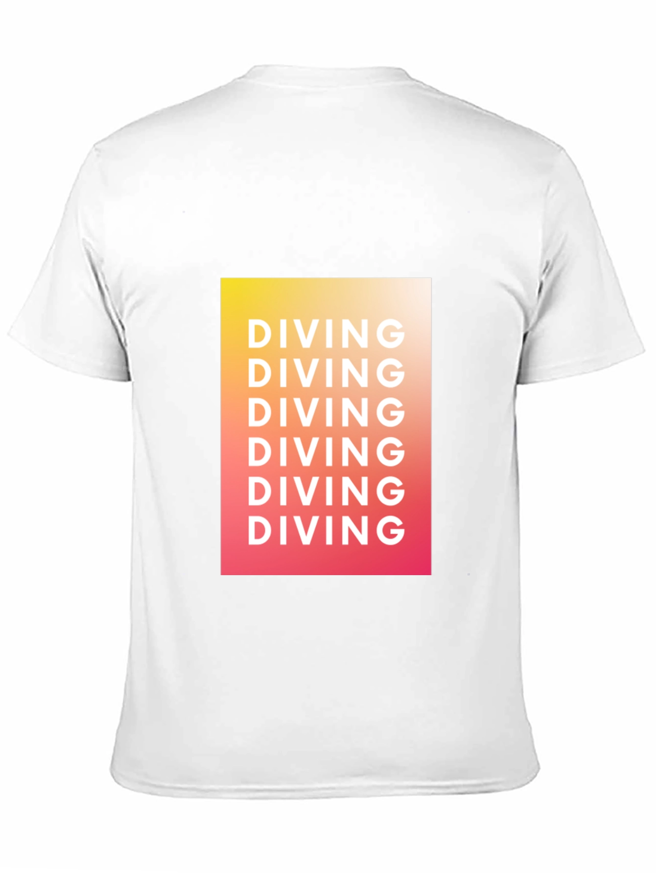 Diving Graphic Tee - Gradient Black T-Shirt
