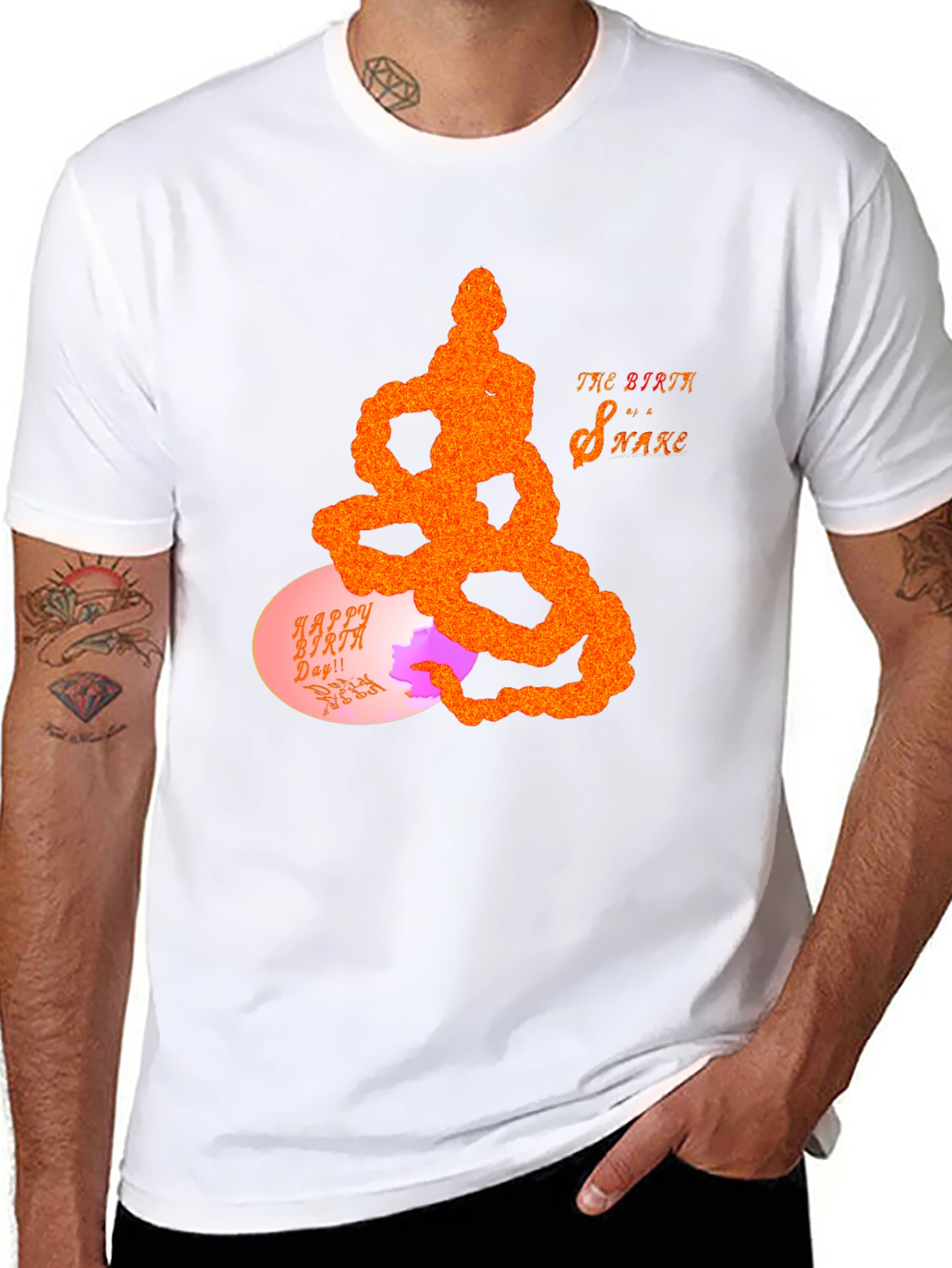 Birth Snake Graphic Tee - Unique Design