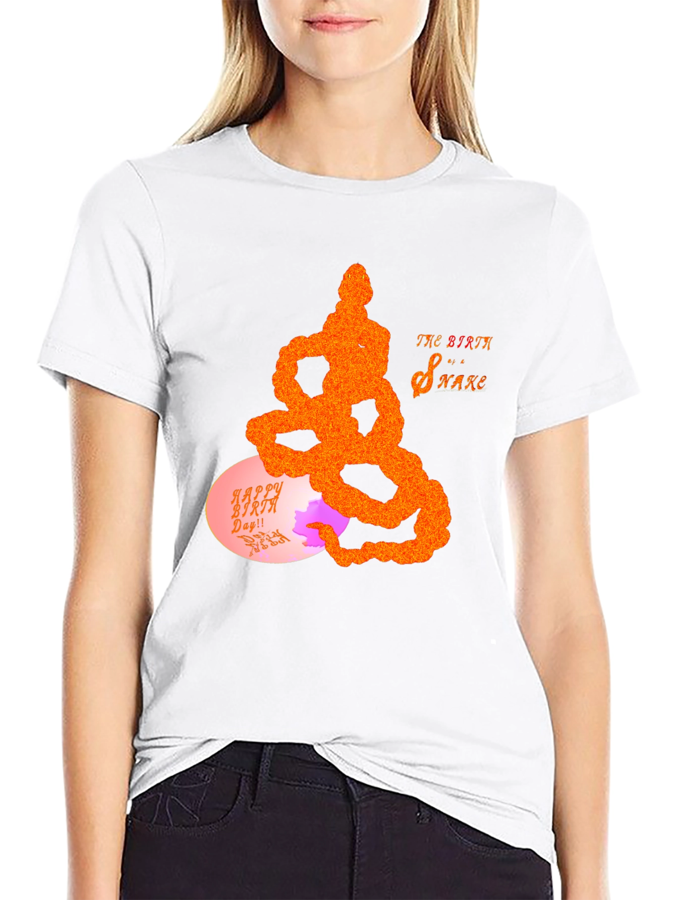 Birth Snake Graphic Tee - Unique Design