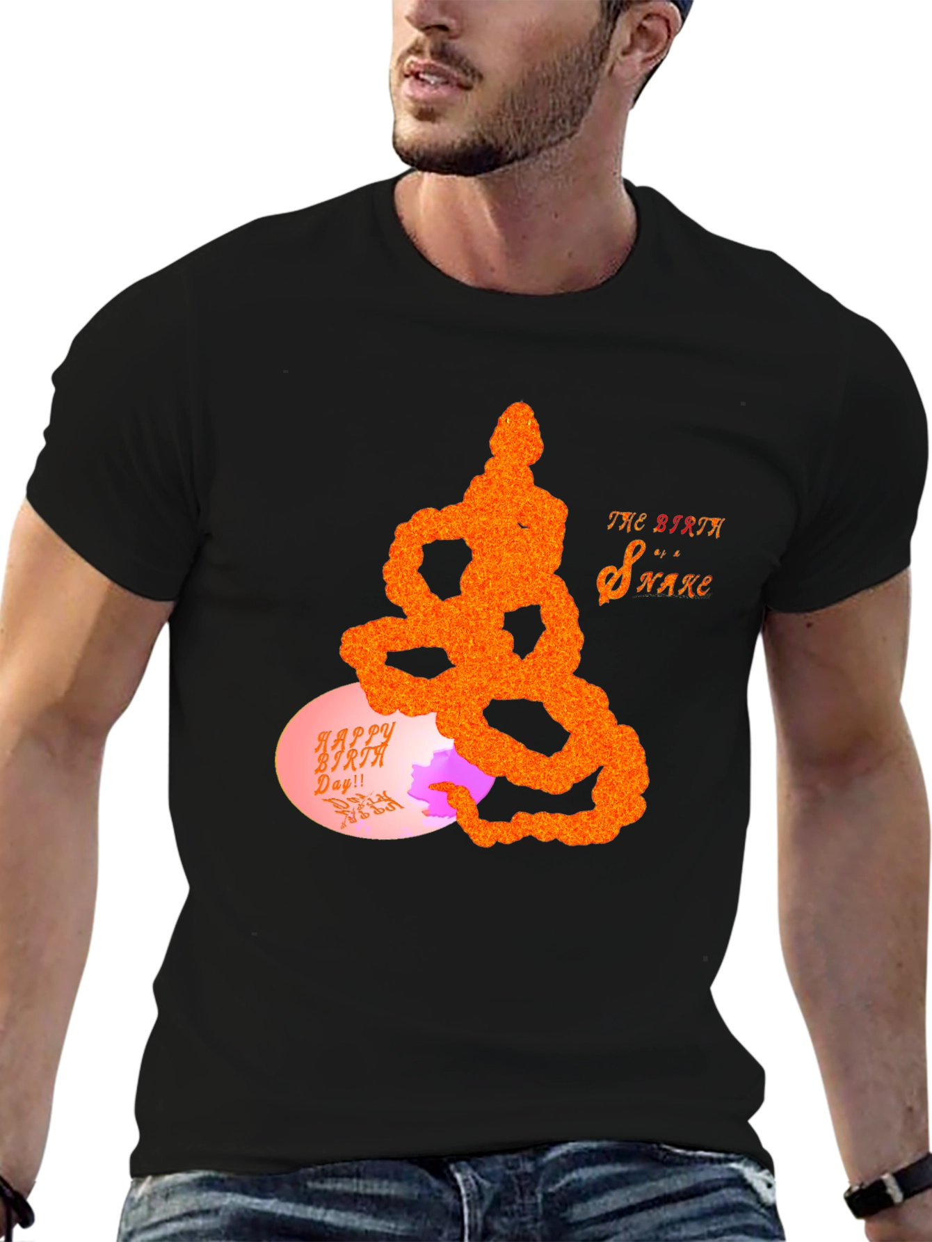 Birth Snake Graphic Tee - Unique Design