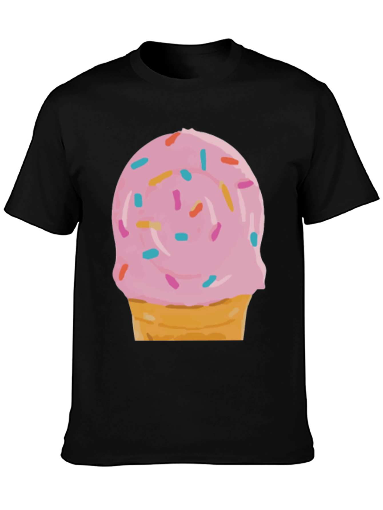 Fun Ice Cream Cone Graphic T-Shirt