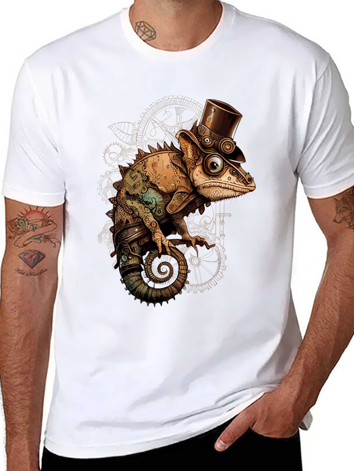 Steampunk Chameleon T-Shirt