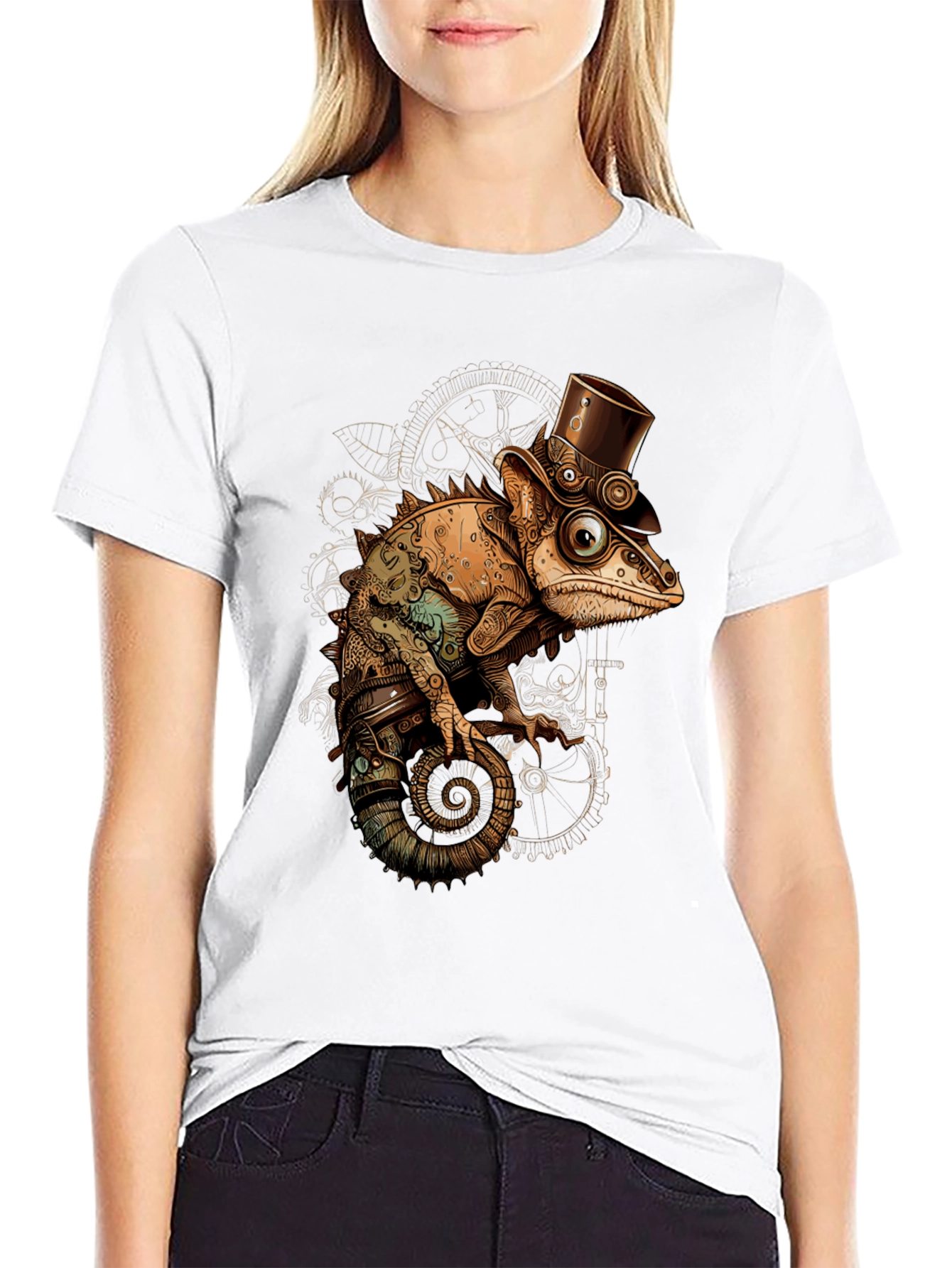 Steampunk Chameleon T-Shirt