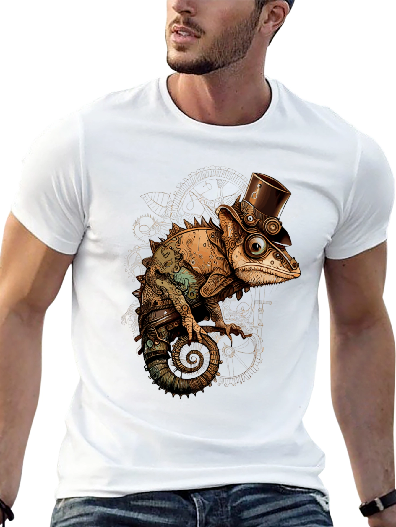 Steampunk Chameleon T-Shirt