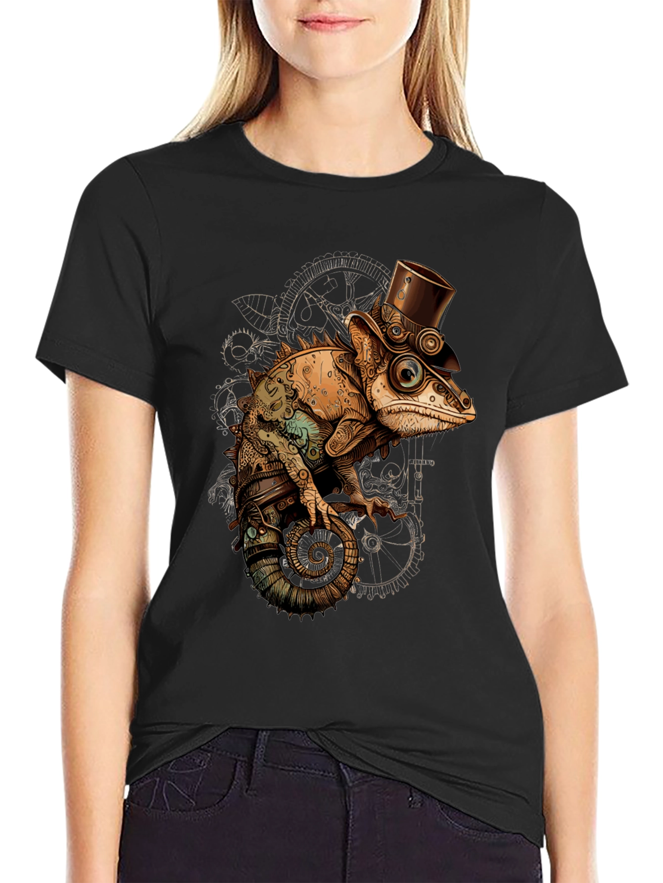 Steampunk Chameleon T-Shirt