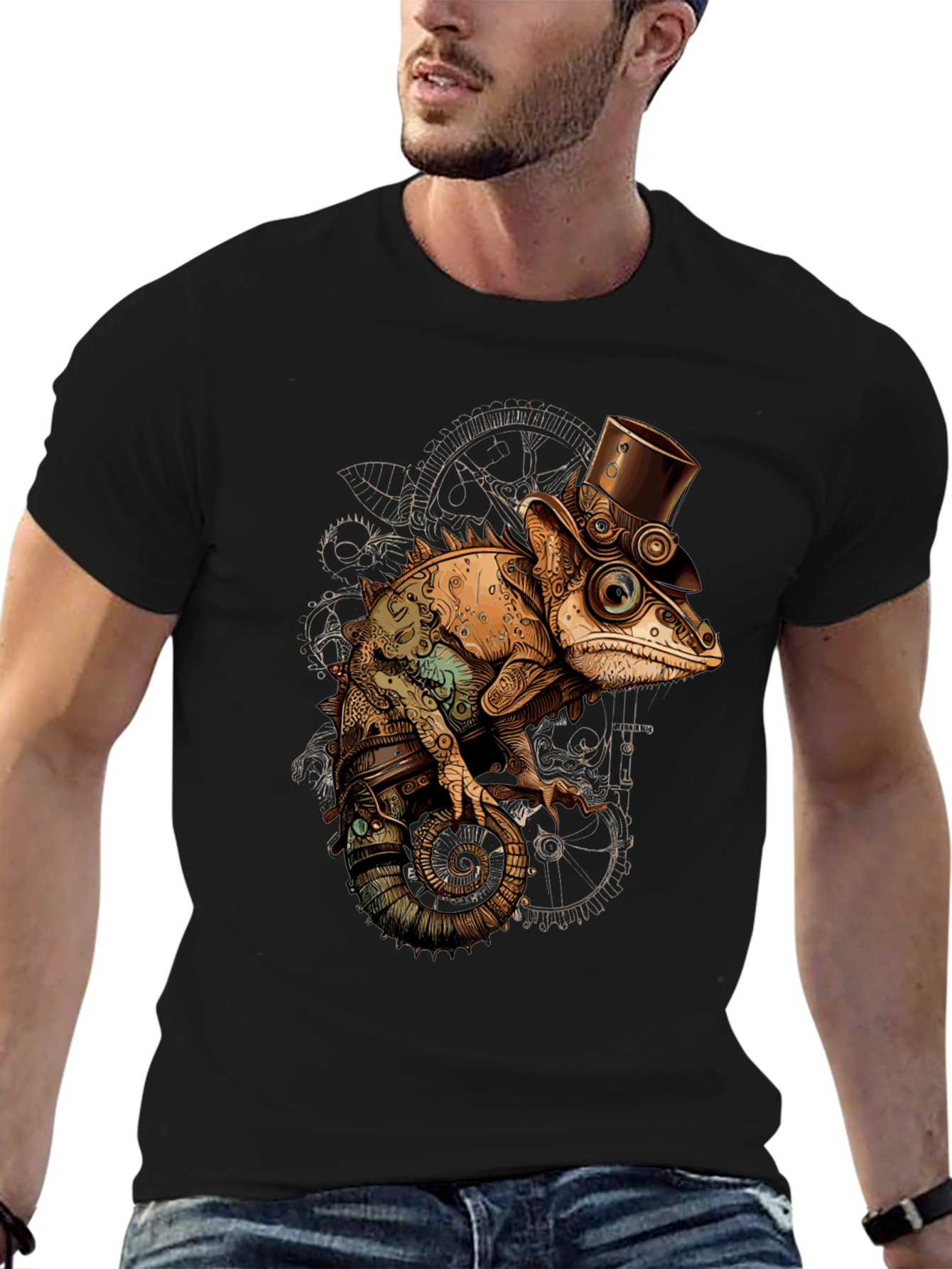 Steampunk Chameleon T-Shirt