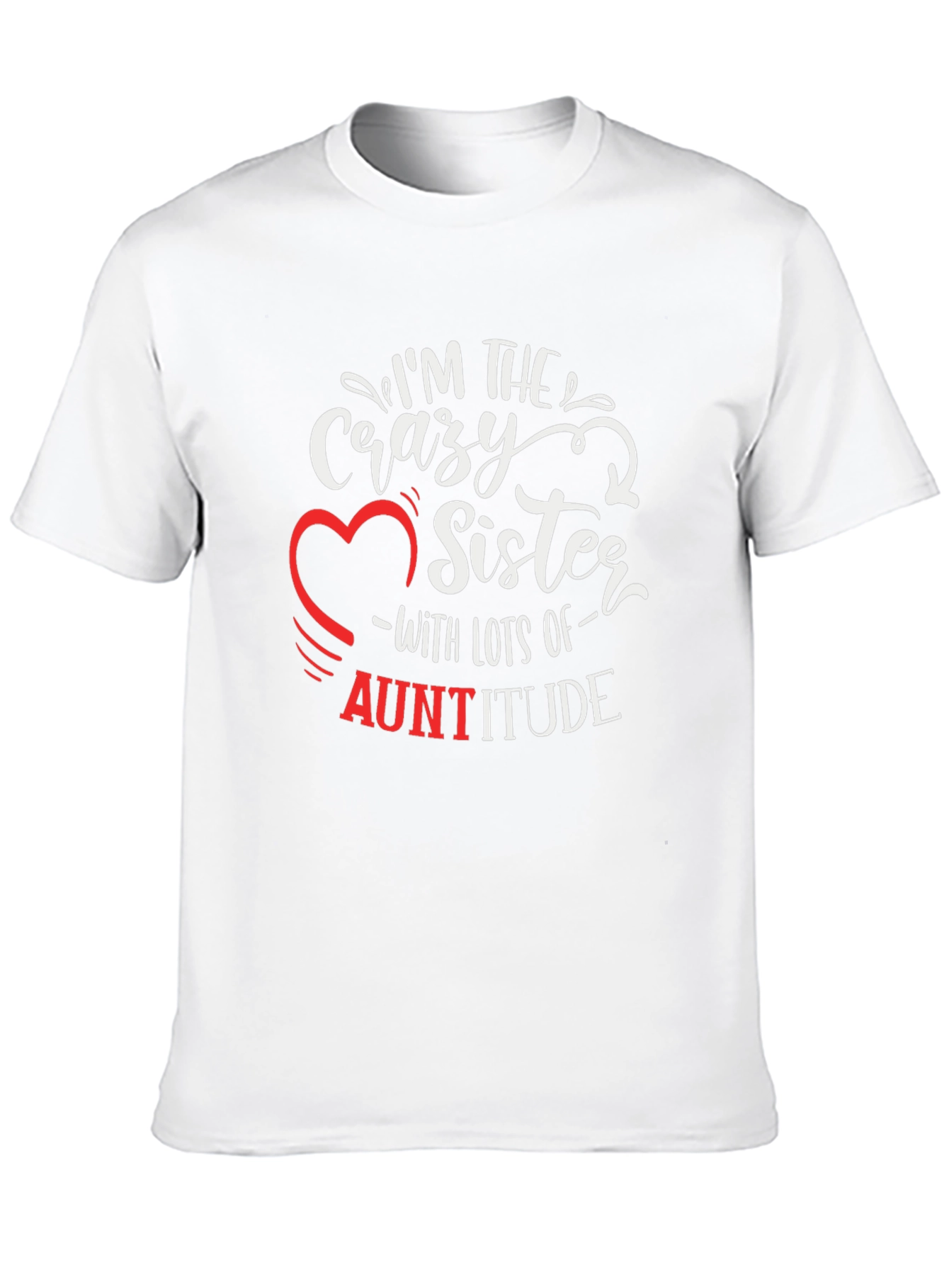 Crazy Sister Auntitude Black T-Shirt