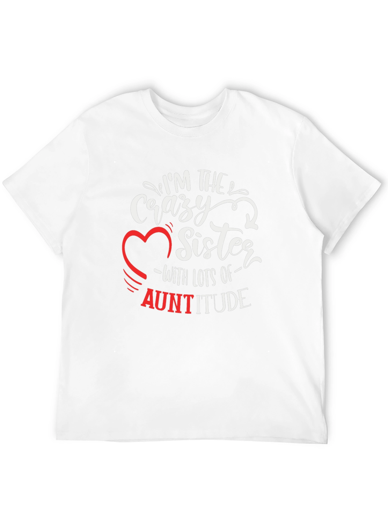 Crazy Sister Auntitude Black T-Shirt