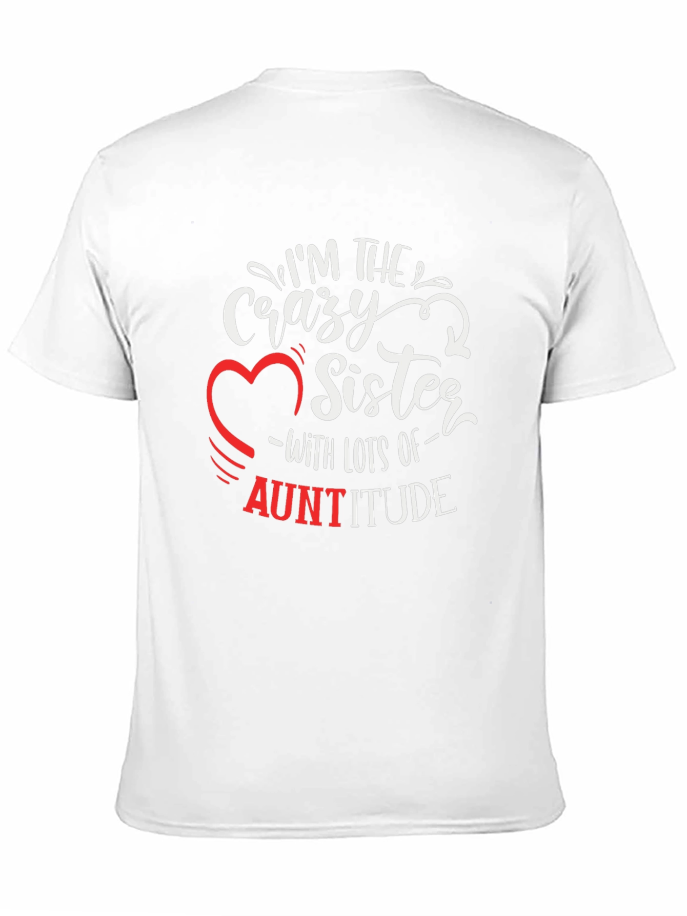 Crazy Sister Auntitude Black T-Shirt