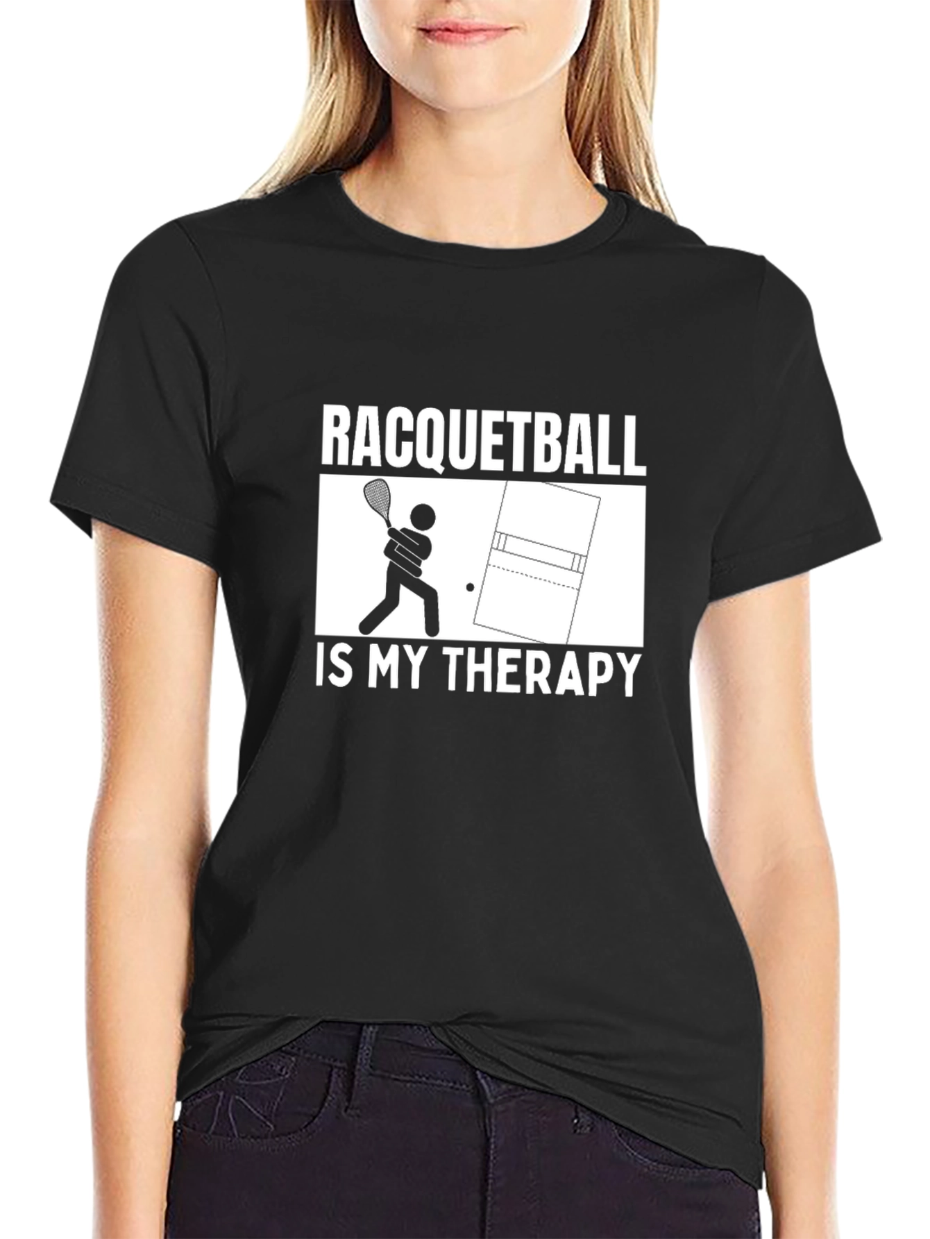 Racquetball Therapy Graphic Tee