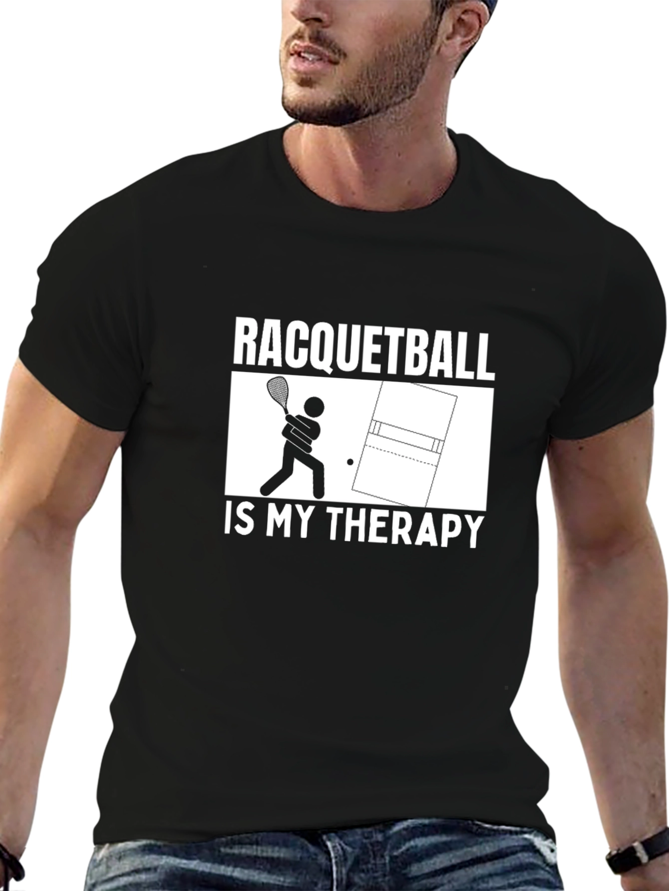 Racquetball Therapy Graphic Tee