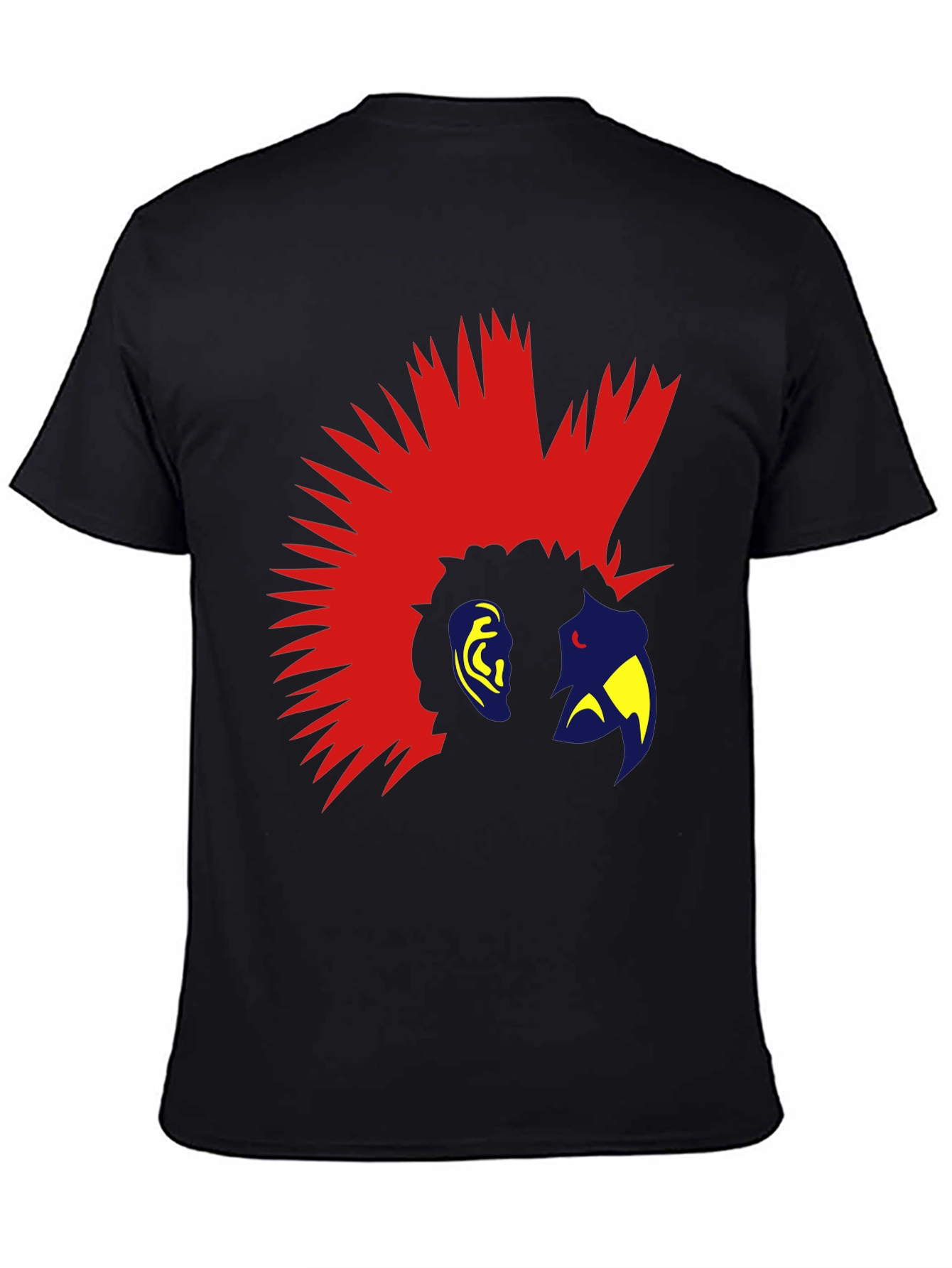 Mohawk Parrot Graphic Tee - Cool Bird T-Shirt