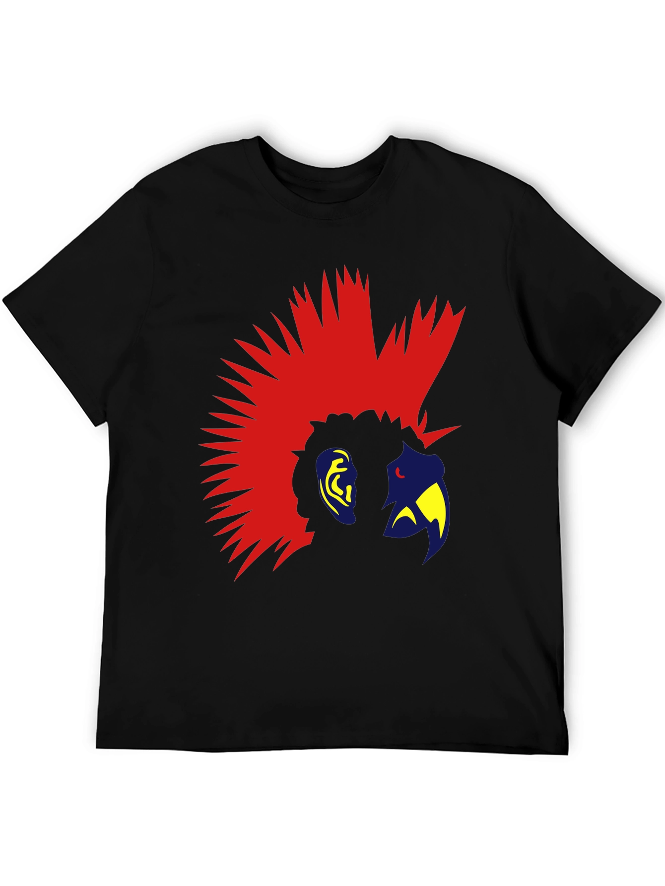 Mohawk Parrot Graphic Tee - Cool Bird T-Shirt