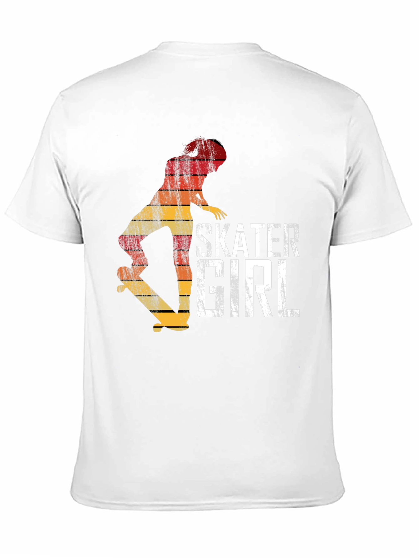 Skater Girl Retro Graphic T-Shirt