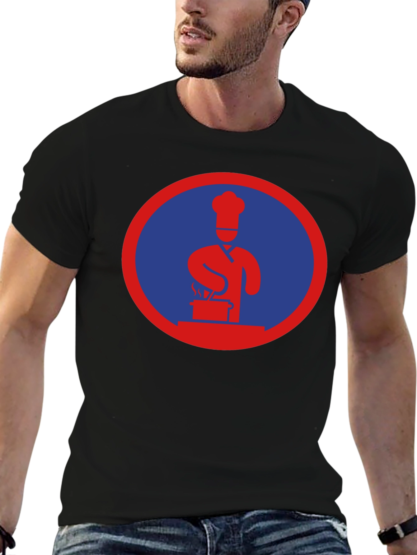 Chef Circle Graphic Tee - Cool Culinary Design