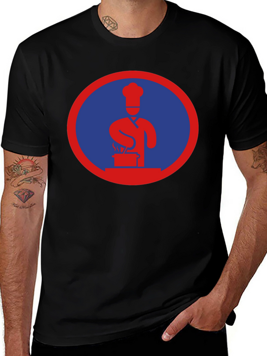 Chef Circle Graphic Tee - Cool Culinary Design