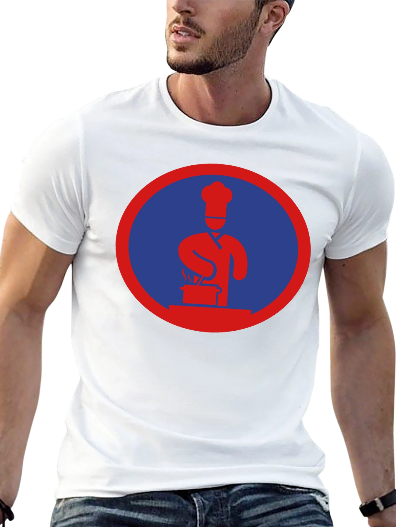 Chef Circle Graphic Tee - Cool Culinary Design