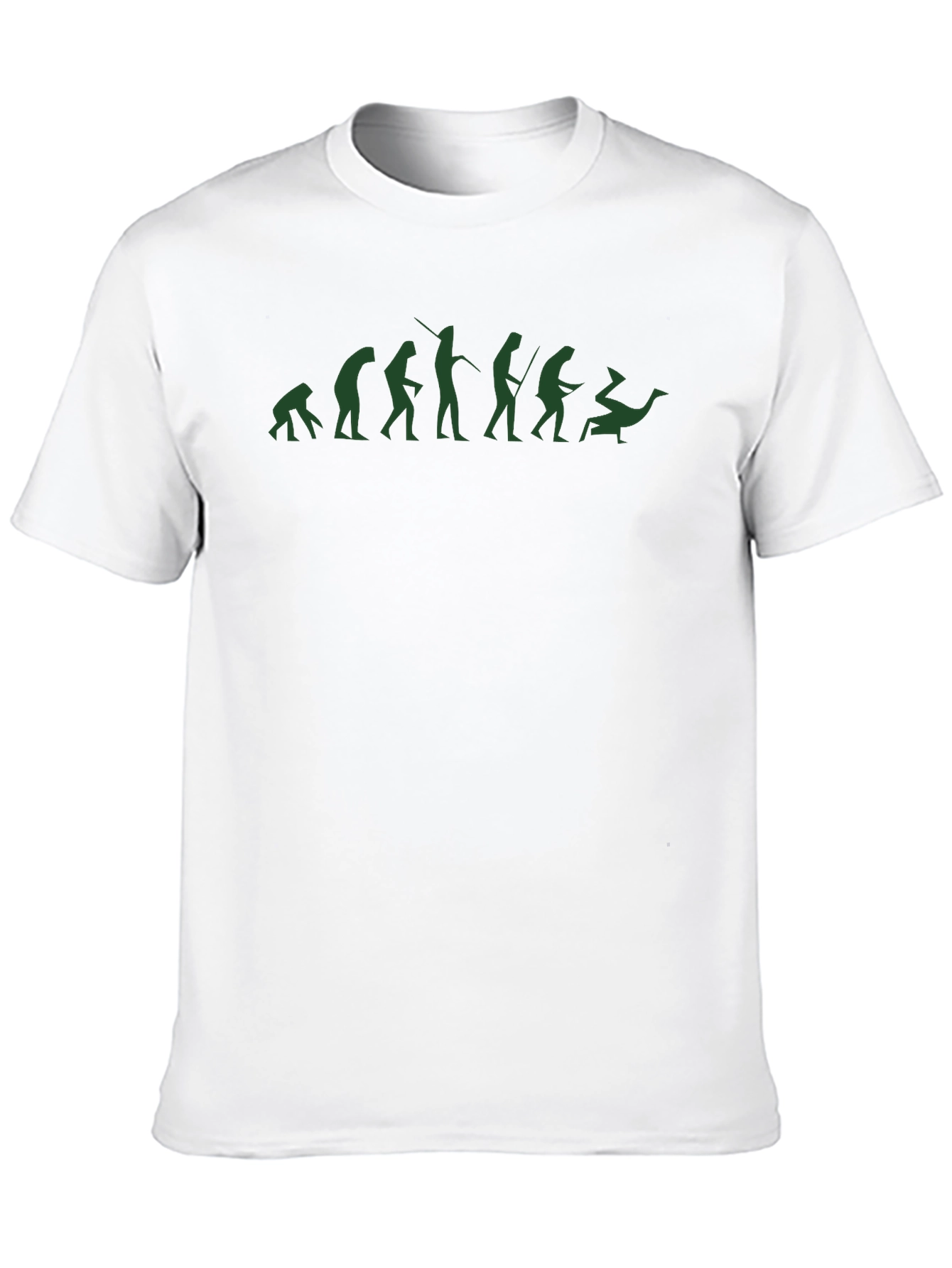 Evolution of Man T-Shirt - Black Cotton Blend