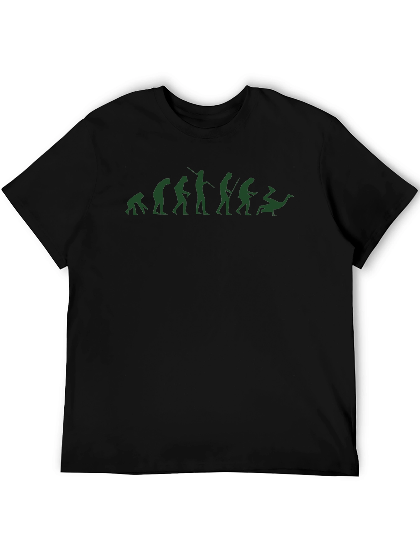 Evolution of Man T-Shirt - Black Cotton Blend