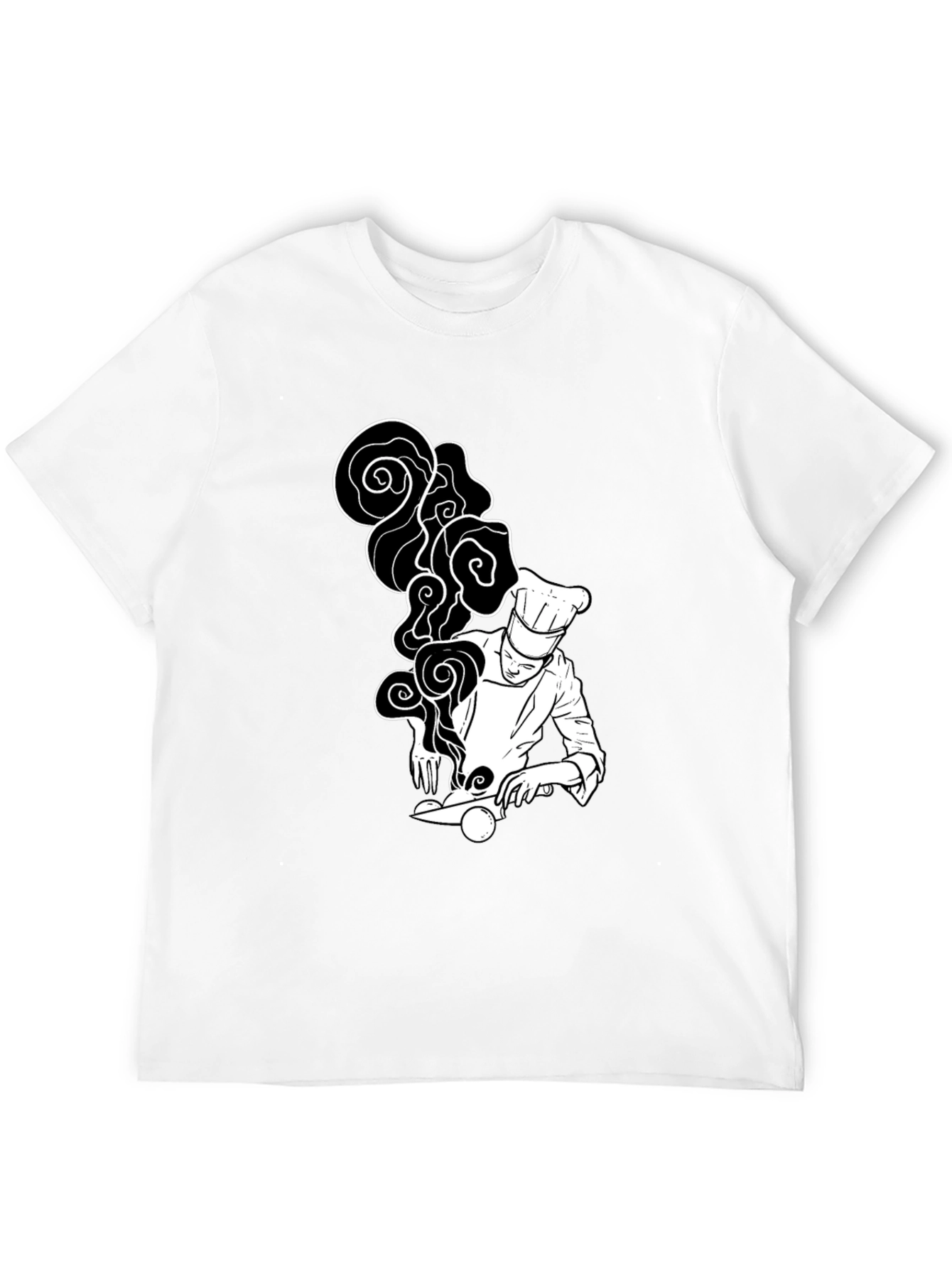 Chef Graphic T-Shirt - Black Unique Design