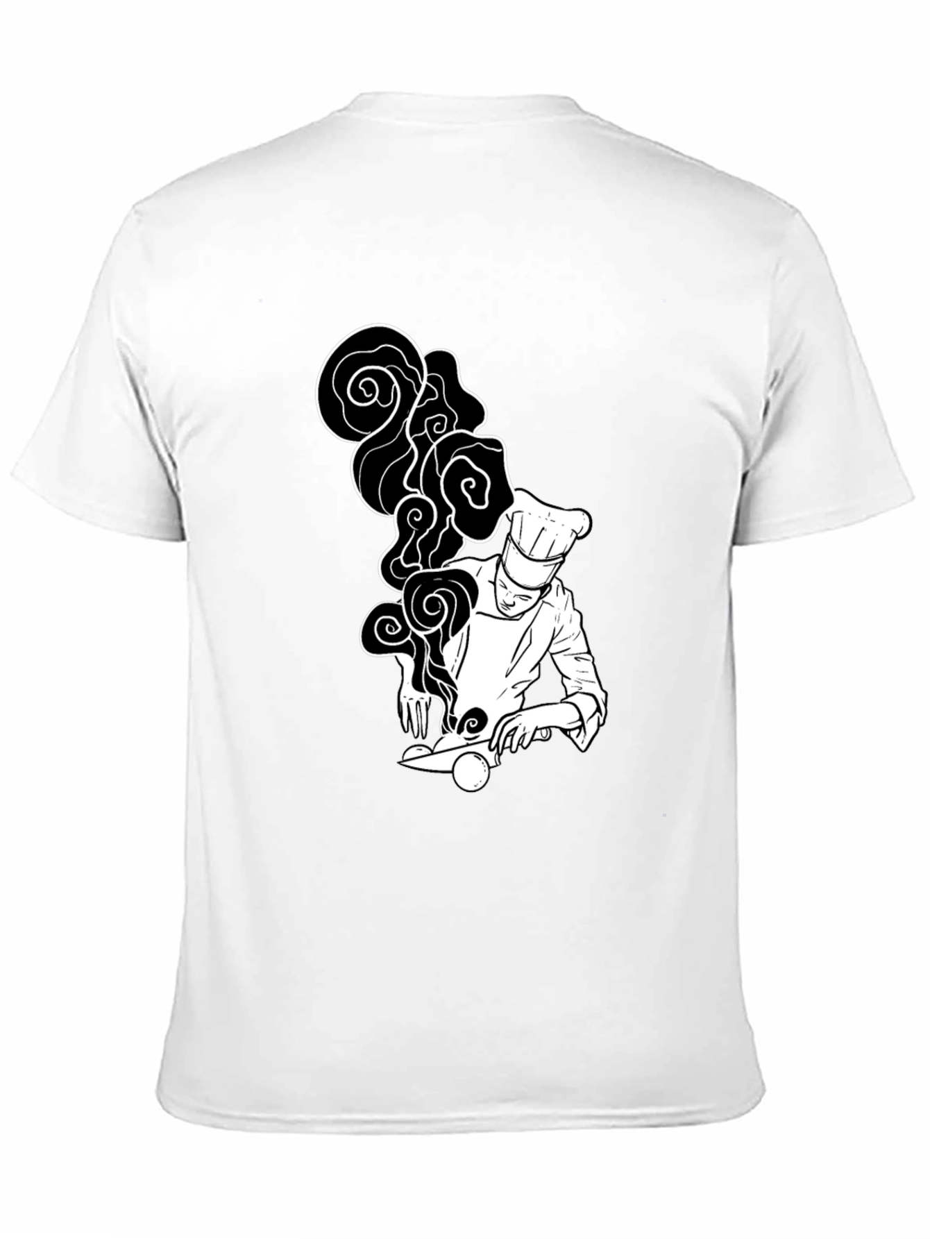 Chef Graphic T-Shirt - Black Unique Design