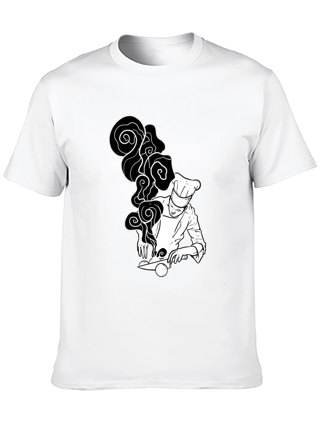 Chef Graphic T-Shirt - Black Unique Design