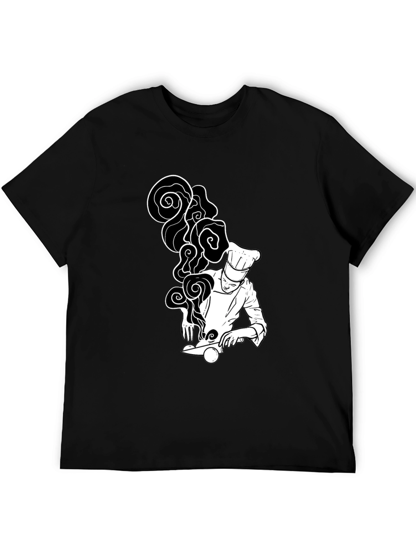 Chef Graphic T-Shirt - Black Unique Design