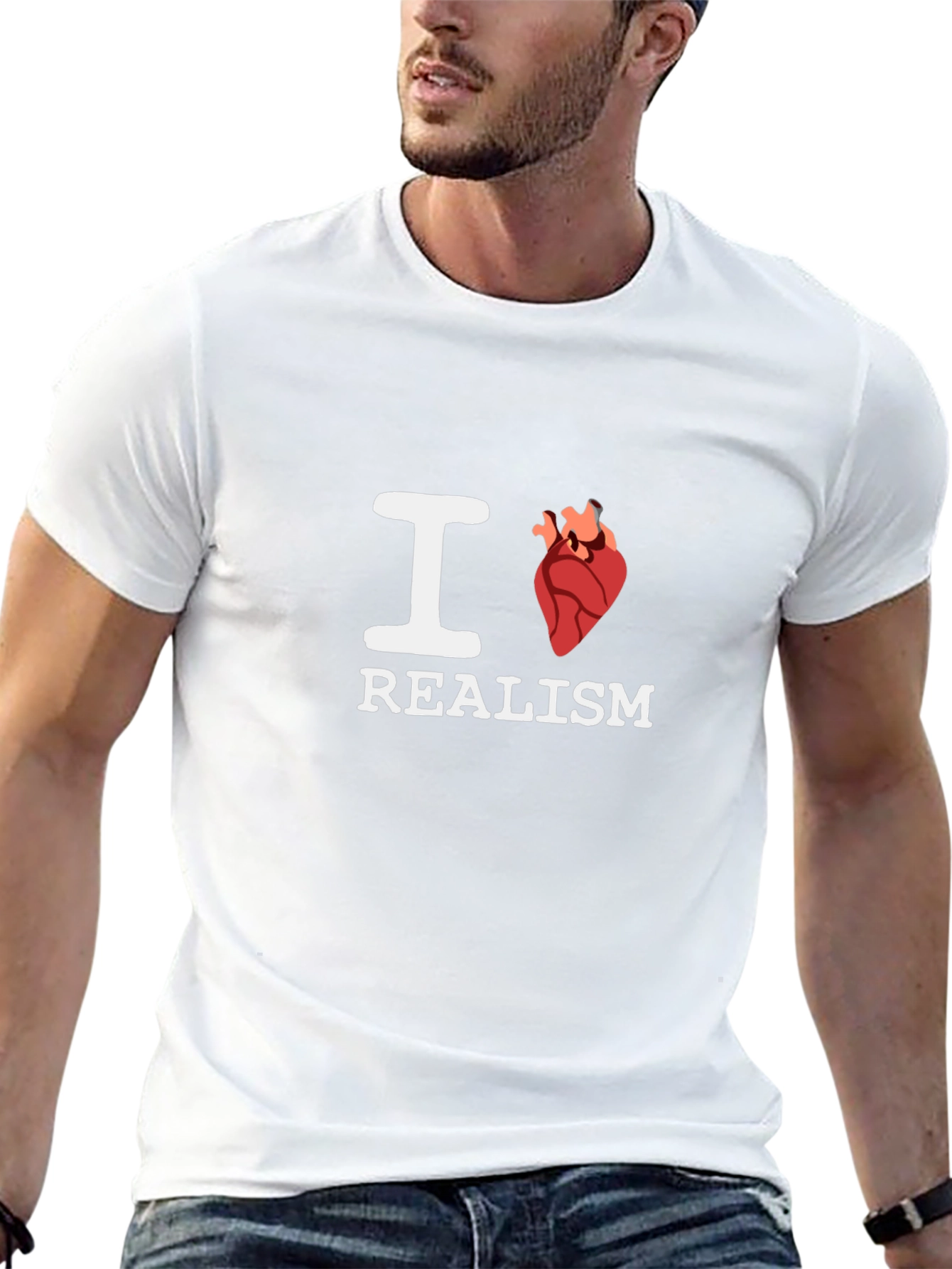 I Heart Realism Black T-Shirt