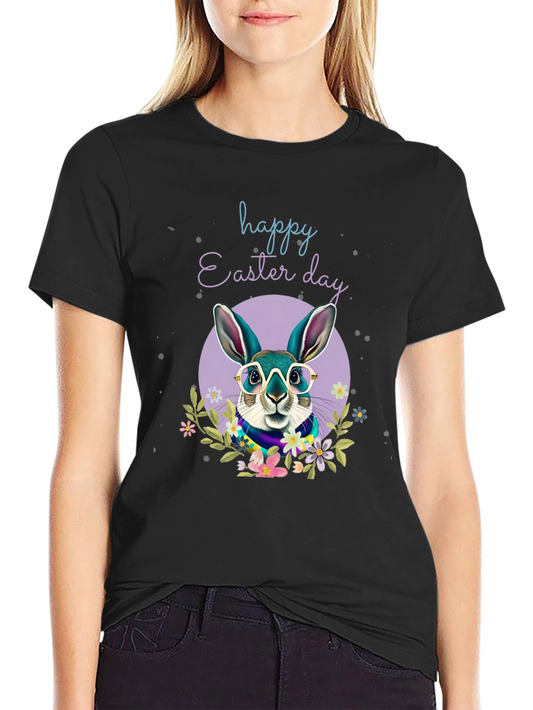 Happy Easter Day T-Shirt with Bunny