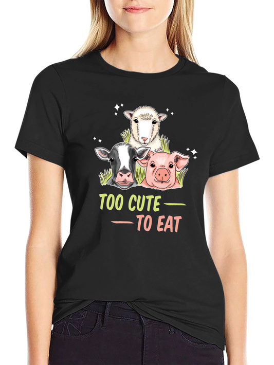 Too Cute to Eat Vegan T-Shirt