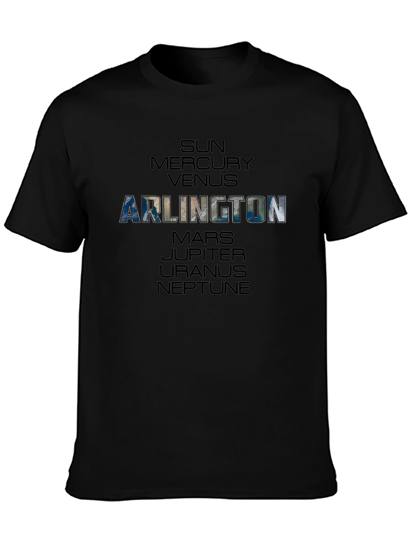 Arlington Planet T-Shirt - Solar System Graphic Tee