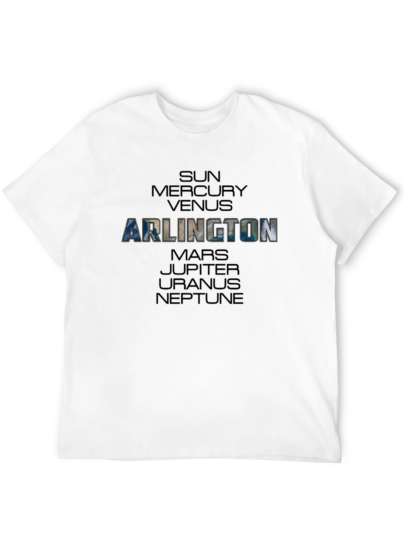 Arlington Planet T-Shirt - Solar System Graphic Tee