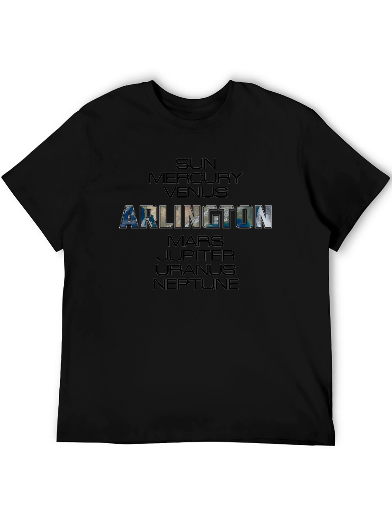 Arlington Planet T-Shirt - Solar System Graphic Tee