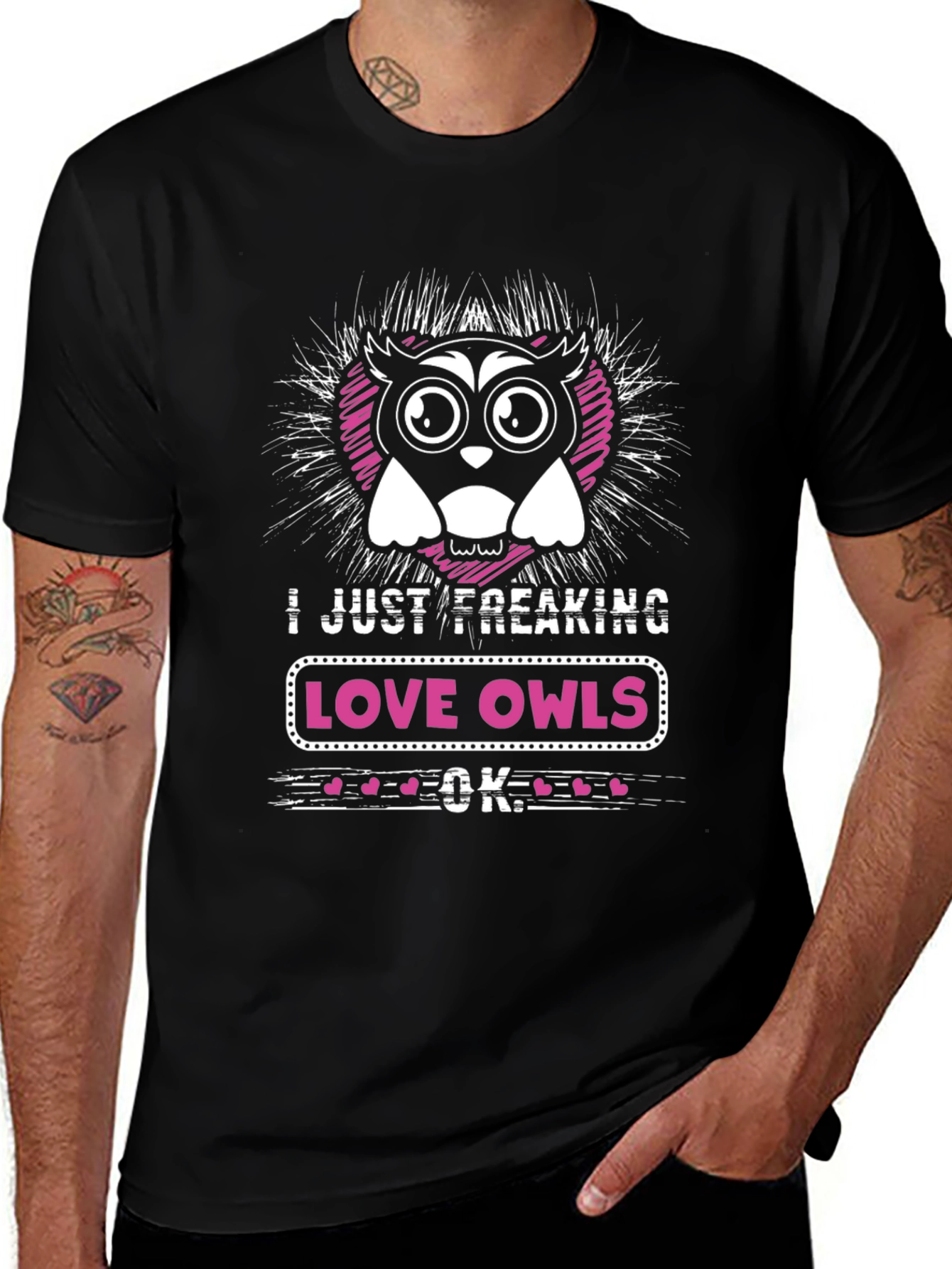 I Love Owls Graphic T-Shirt