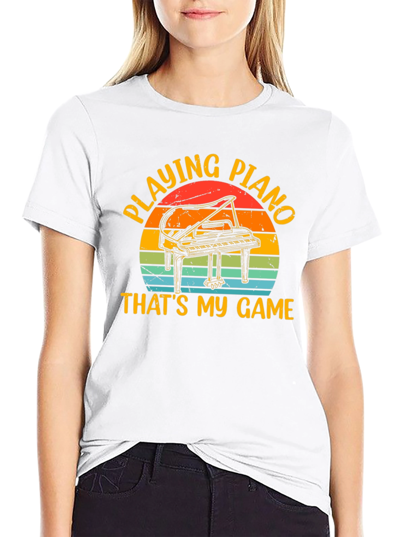 Piano Player T-Shirt - Thats My Game Retro Style