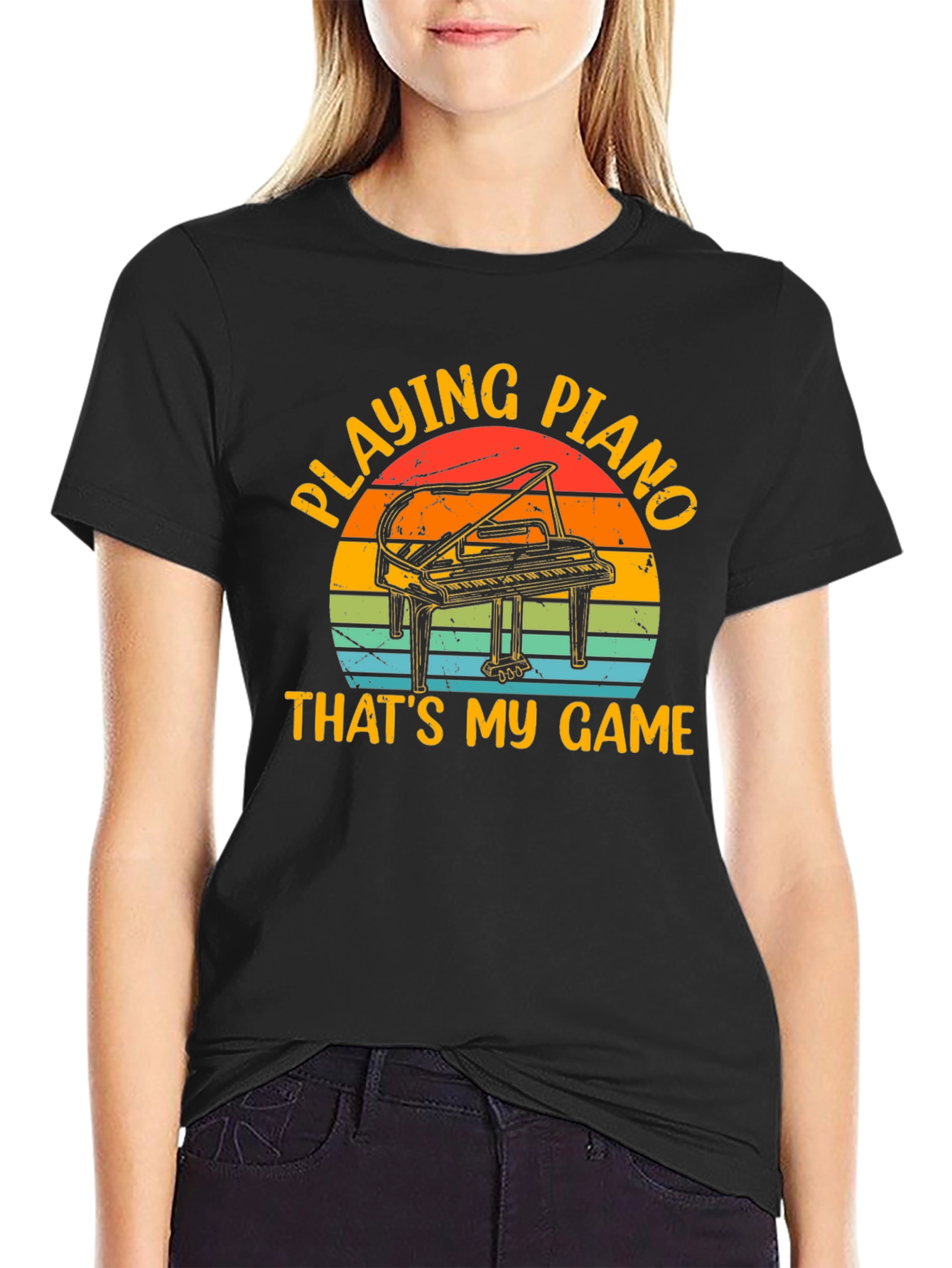 Piano Player T-Shirt - Thats My Game Retro Style