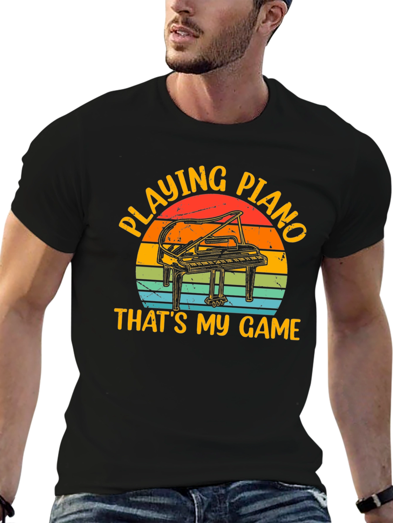 Piano Player T-Shirt - Thats My Game Retro Style