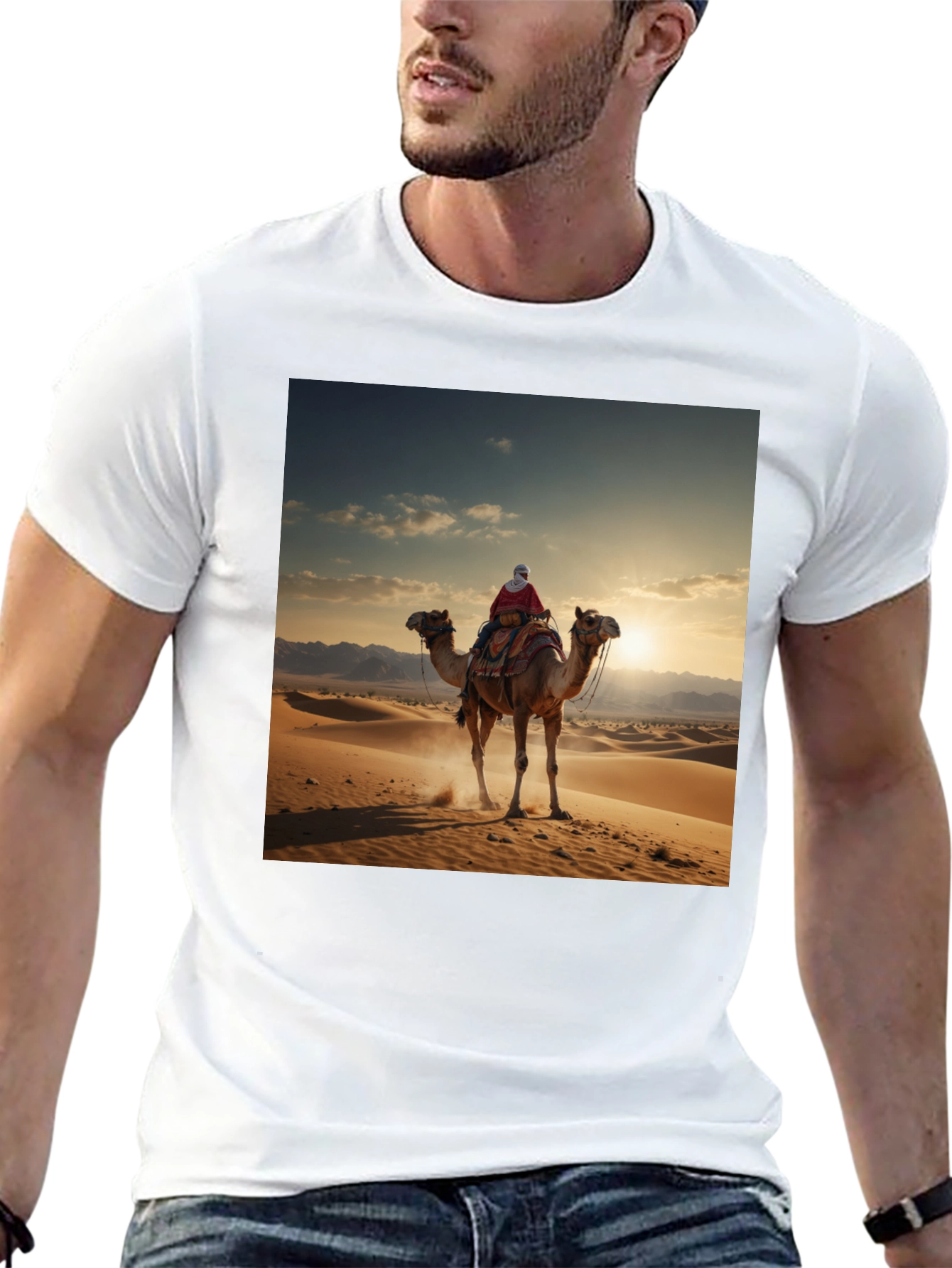 Camel Desert Graphic T-Shirt