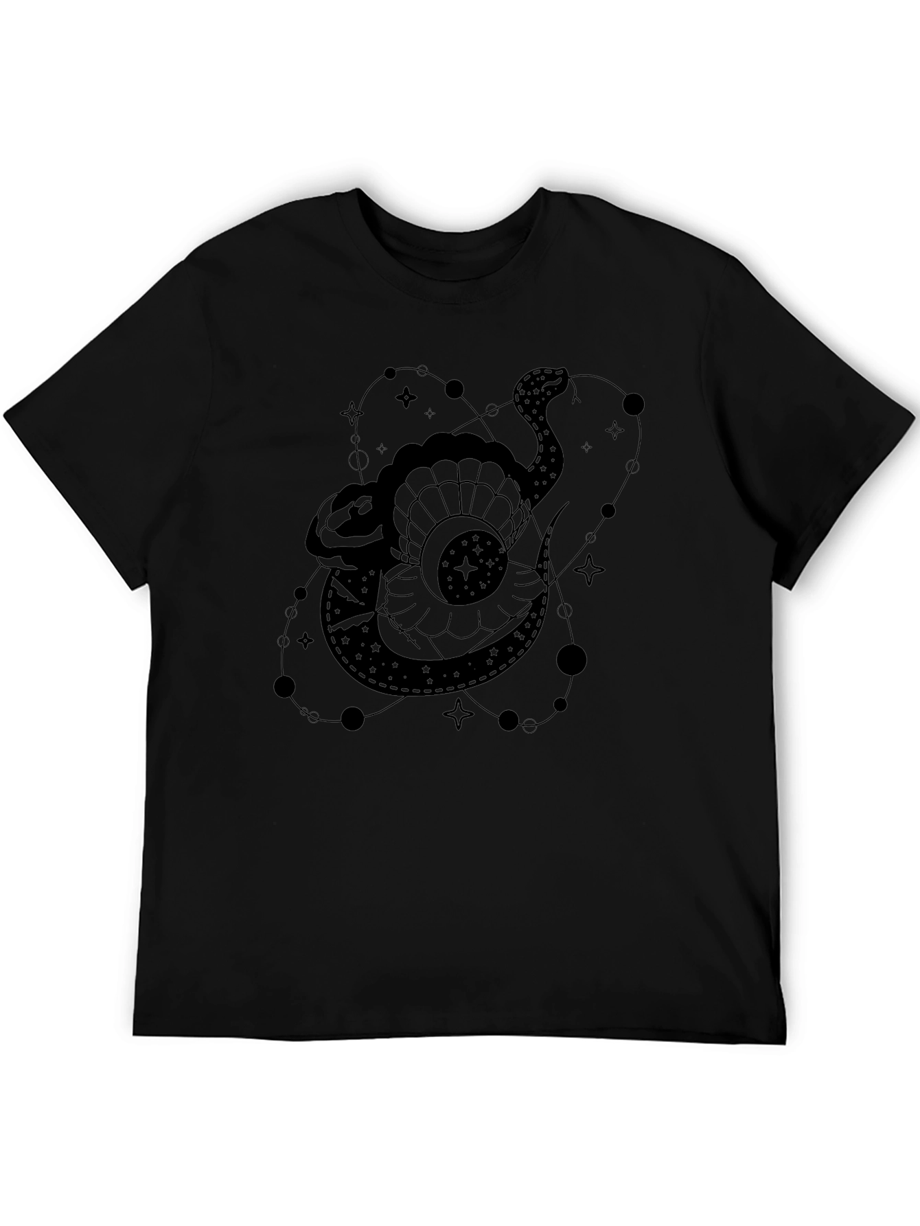 Celestial Snake Graphic Tee - Stylish Unisex T-Shirt