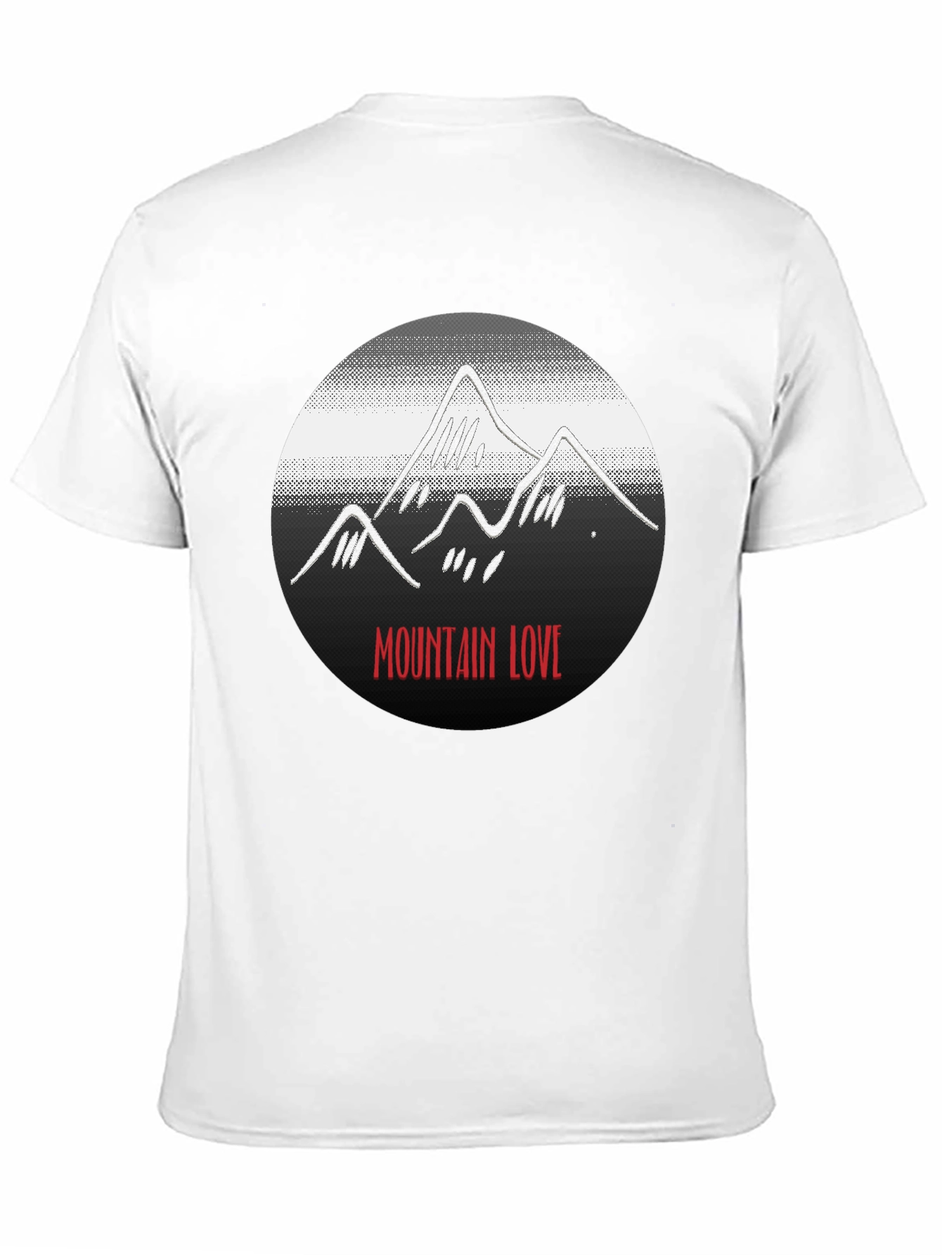 Mountain Love Graphic Black T-Shirt