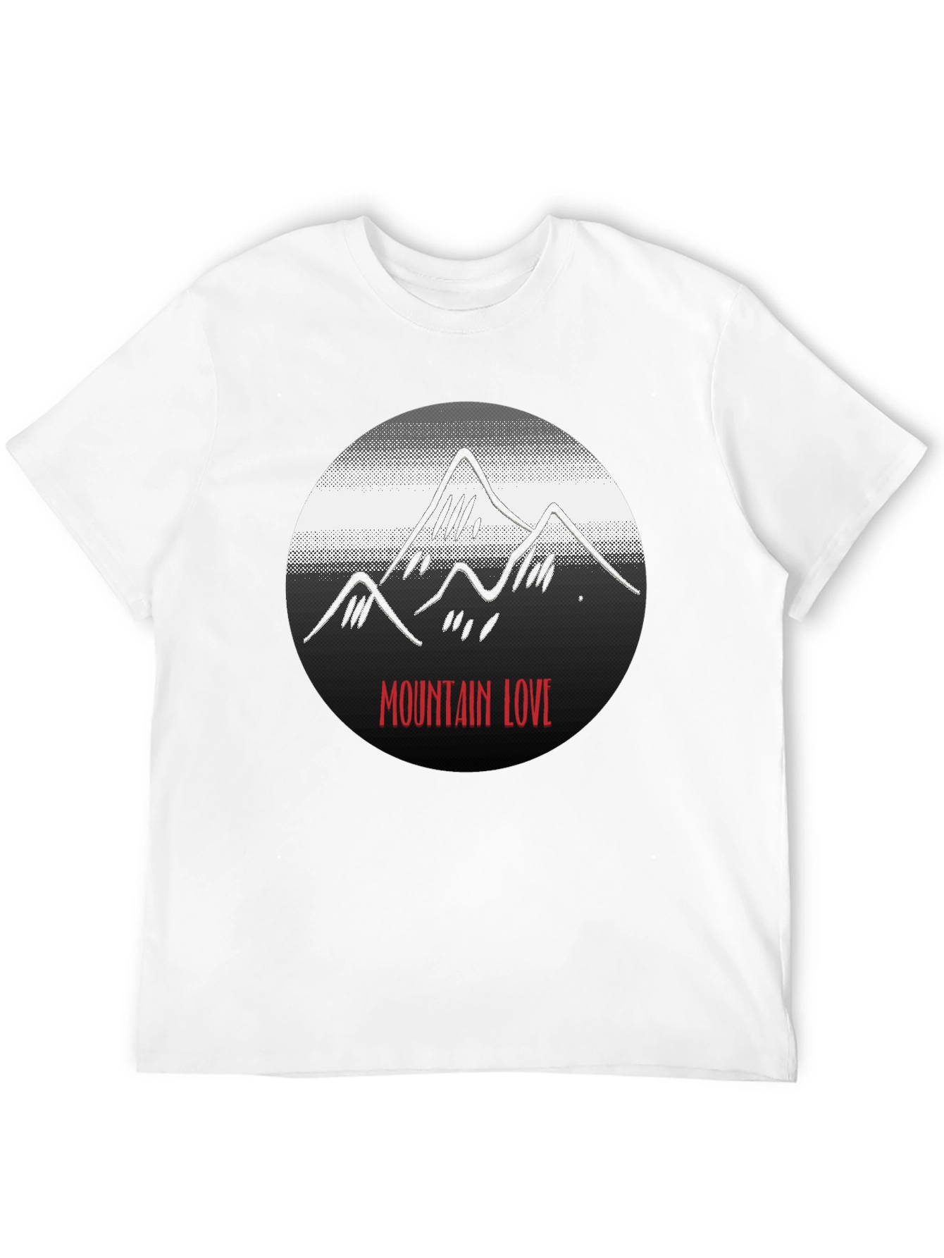 Mountain Love Graphic Black T-Shirt