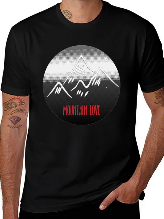 Mountain Love Graphic Black T-Shirt