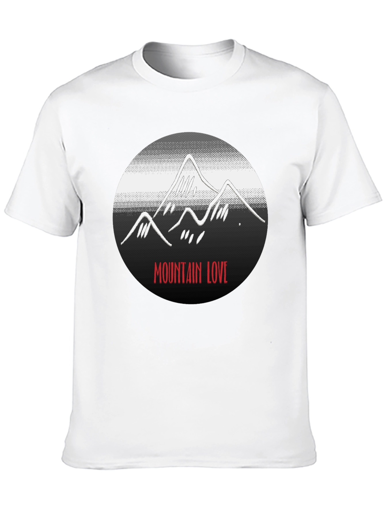 Mountain Love Graphic Black T-Shirt